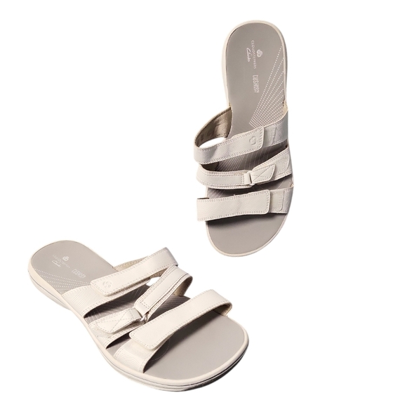 Clarks Women's Brinkley Coast Slide Sandals - Picture 1 of 5